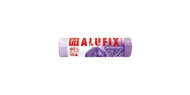 Pytle na odpadky zatahovací s vůní 60 l, 10 ks, 60 x 70 cm, HDPE, levandule                                                                                                                                                                               