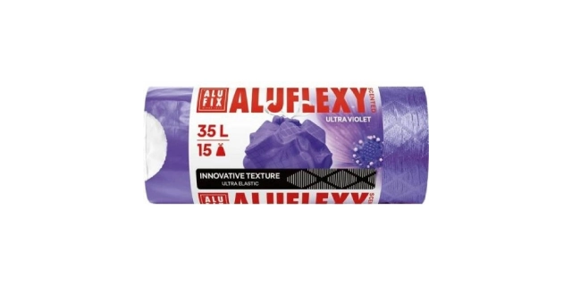 Pytle na odpadky zatahovací 35 l, 15 ks, µm, 53 x 60 cm, 1-vrstvá LDPE violet                                                                                                                                                                             