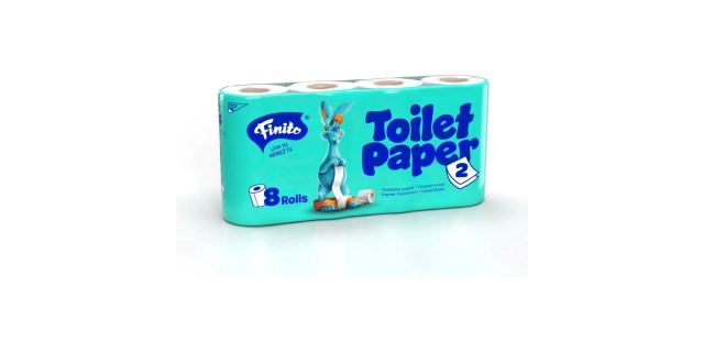 Toaletní papír 2v.b.cel. FINITO balení po 8 ks cena 1ks                                                                                                                                                                                                   