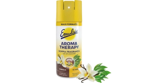 Emulsio AROMA THERAPY osvěžovač vzduchu a pohlcovač pachů VANIGLIA + TÉ VERDE 350ml                                                                                                                                                                       
