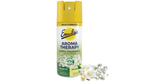 Emulsio AROMA THERAPY osvěžovač vzduchu a pohlcovač pachů MUGHETTO + GELSOMINO 350ml                                                                                                                                                                      