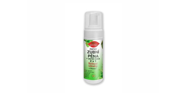 BIO BIONE ZUBNÍ PĚNA + ÚSTNÍ VODA 2 v 1 155ml                                                                                                                                                                                                             