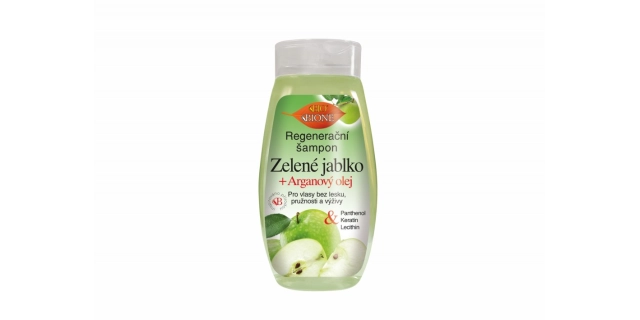 BIO regenerační šampon ZELENÉ JABLKO 260ml                                                                                                                                                                                                                
