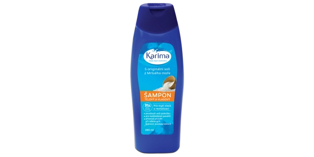 Karima tělový a vlasový šampon se solí z Mrtvého moře 280ml                                                                                                                                                                                               
