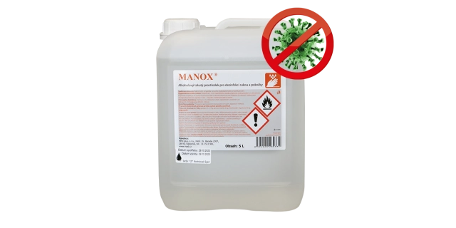 Manox prostředek pro dezinfekci rukou a pokožky 5 L                                                                                                                                                                                                       