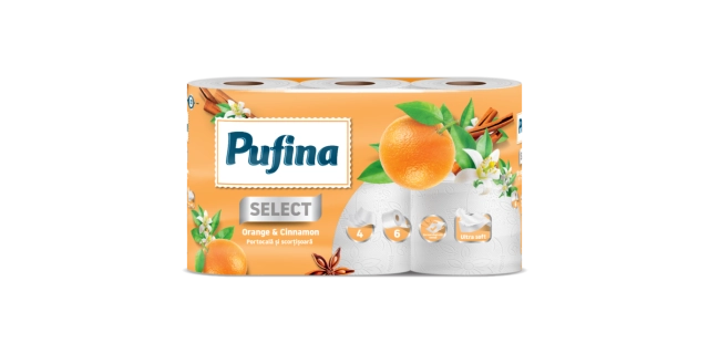 TP Pufina Select Orange Cinnamon, 4vr., 8x140út., 16,94m                                                                                                                                                                                                  