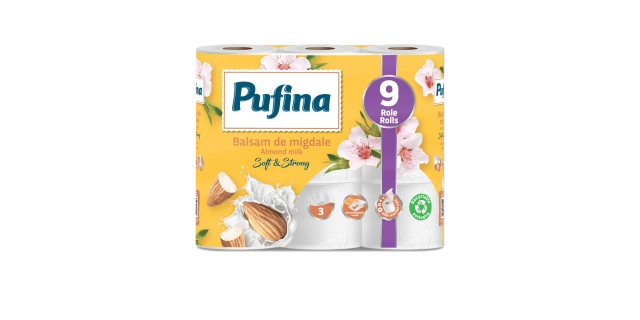 TP Pufina Almond Milk, 3vr., 9x140út., 18,9m                                                                                                                                                                                                              