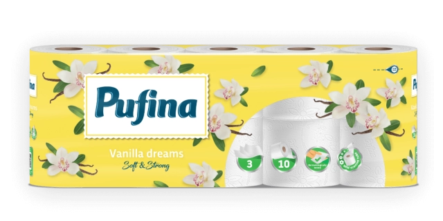 TP Pufina Vanilla Dreams, 3vr., 10x140út., 18,9m                                                                                                                                                                                                          