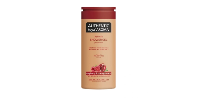 AUTHENTIC toya AROMA sprchový gel 400 ml raspberry & pomegranate                                                                                                                                                                                          