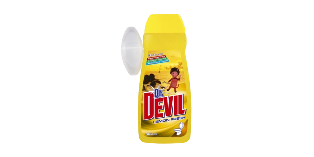 Dr. DEVIL WC gel s košíčkem 400ml 3in1 Lemon                                                                                                                                                                                                              
