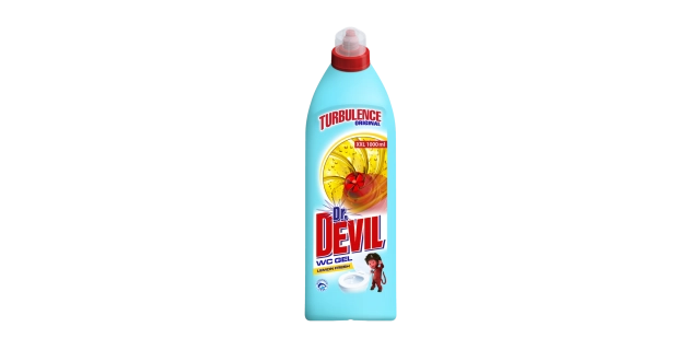Dr. DEVIL WC GEL TURBULENCE 1 000 ml Lemon fresh                                                                                                                                                                                                          