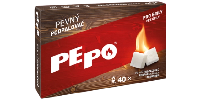 PE-PO pevný podpalovač - krabička 40 podpalů                                                                                                                                                                                                              