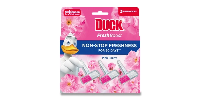 Duck Fresh Boost Floral pink peony tripack - NOVINKA 48g                                                                                                                                                                                                  