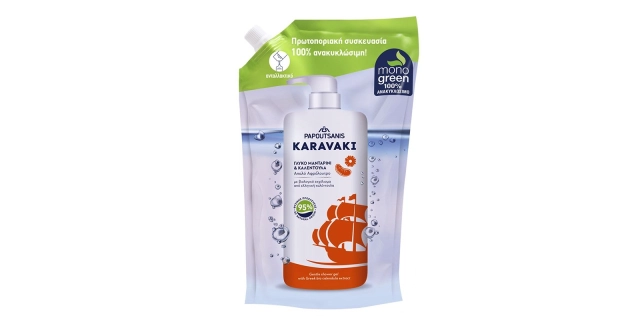 KARAVAKI S/G REFILL MANDARINE & CALENDULA 700ML/21                                                                                                                                                                                                        