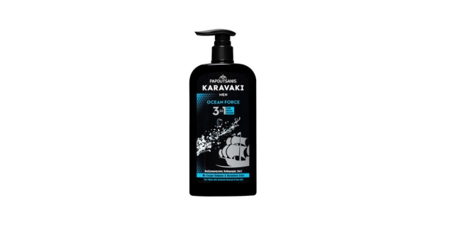 KARAVAKI MEN 3IN1 OCEAN FORCE 600ML/24                                                                                                                                                                                                                    