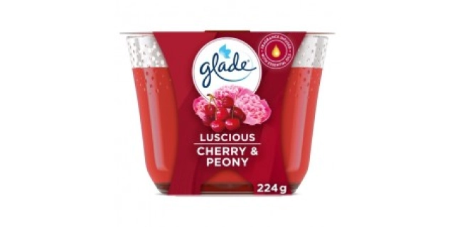 Glade Decor Candle Luscious Cherry & Peony 70g                                                                                                                                                                                                            