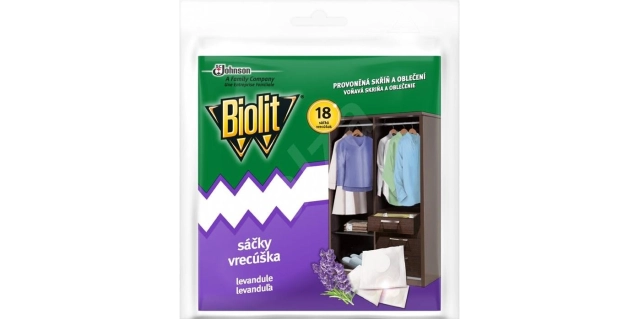 Biolit sáčky proti molům s vůní levandule 24ks                                                                                                                                                                                                            