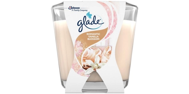 Glade Decor Candle Romantic Vanilla Blossom 70g                                                                                                                                                                                                           