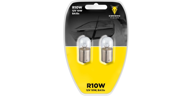 Žárovka 12V 10W R10W BA15s COYOTE VISION 2ks blistr                                                                                                                                                                                                       