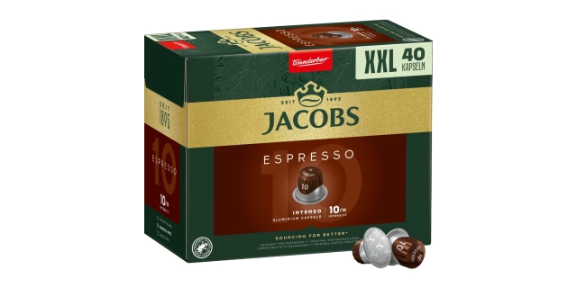 Jacobs caps 40 pcs Espresso Intenso intenzita 10                                                                                                                                                                                                          