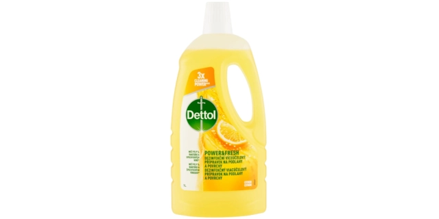 DETTOL Power & Fresh Antibacterial Floor Cleaner Lemon 1 L                                                                                                                                                                                                