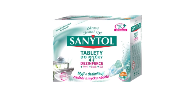 SANYTOL Tablety do myčky 4v1 40 ks                                                                                                                                                                                                                        
