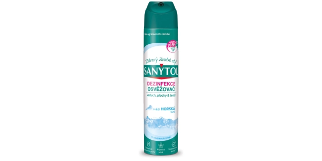 SANYTOL Dezinfekce osvěžovač vzduchu, ploch a textilií horská vůně 300 ml                                                                                                                                                                                 