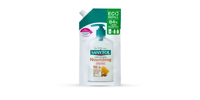 SANYTOL Antib. mýdlo 95% přír.složení vyživující náhradní náplň 500ml DOYPACK                                                                                                                                                                             
