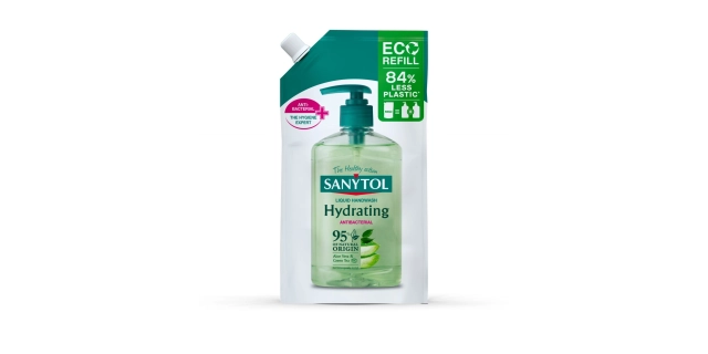 SANYTOL Antib. mýdlo 95% přír.složení hydratující náhradní náplň 500ml DOYPACK                                                                                                                                                                            