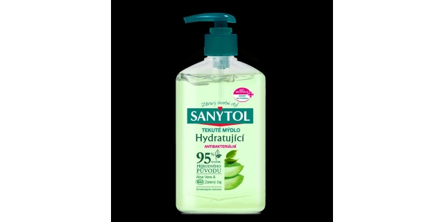 SANYTOL Antib. mýdlo 95% přír.složení hydratující 250 ml                                                                                                                                                                                                  