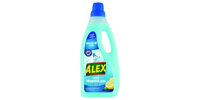 ALEX PŘIROZENÝ LESK LESK 2 v 1 na dlažbu, lino, vinyl 750 ml                                                                                                                                                                                              
