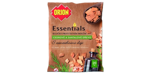 ORION ESSENTIALS kuličky cedrové a santalové dřevo 20 ks                                                                                                                                                                                                  
