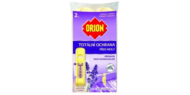 ORION TOTÁLNÍ OCHRANA přípravek proti šatním molům – levandule 2 ks                                                                                                                                                                                       