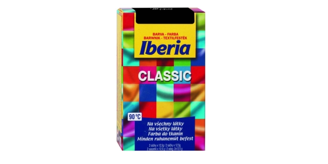 IBERIA Barva na textil černá 2 x 12,5 g                                                                                                                                                                                                                   