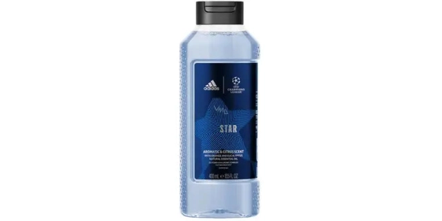 Adidas Sprchový gel 400 ml UEFA Champions League Star (modrý)                                                                                                                                                                                             