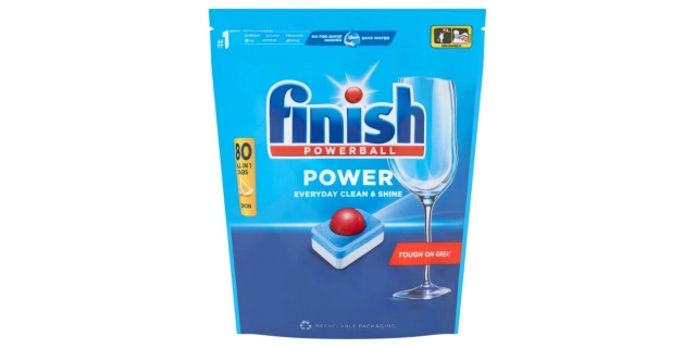 Finish Power All in 1 Dishwasher Tablets Lemon Sparkle 80 pcs                                                                                                                                                                                             
