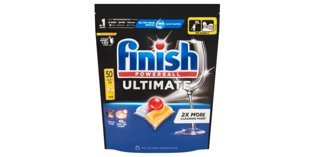 Finish Ultimate All in 1 Dishwasher Capsules Lemon Sparkle 50 pcs                                                                                                                                                                                         