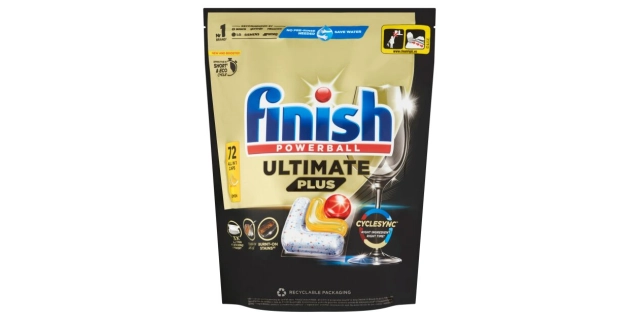 Finish Ultimate Plus Dishwasher Capsules Lemon 72 pcs                                                                                                                                                                                                     