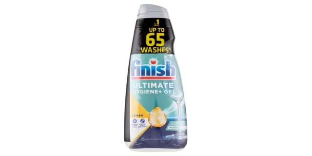 Finish Ultimate Hygiene+ Gel Lemon 2x650 ml                                                                                                                                                                                                               