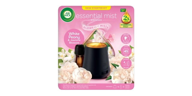 Air Wick Aroma Diffuser Starter Kit, Peony & Jasmine Blossom, 20ml                                                                                                                                                                                        