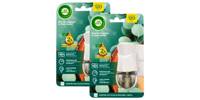 Air Wick Plug In Starter Kit, Eucalyptus & Cedarwood, 19ml                                                                                                                                                                                                