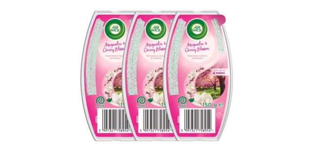 Air Wick Gel Air Freshener, Magnolia & Cherry Blossom, 150g                                                                                                                                                                                               