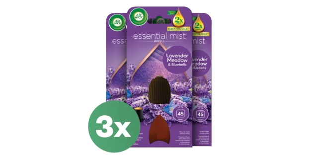 Air Wick Aroma Diffuser Refill, Lavender Meadow & Blue Flowers, 20ml                                                                                                                                                                                      