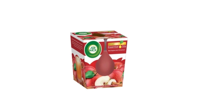 Air Wick Scented Candle, Red Apple & Cinnamon, 105g                                                                                                                                                                                                       