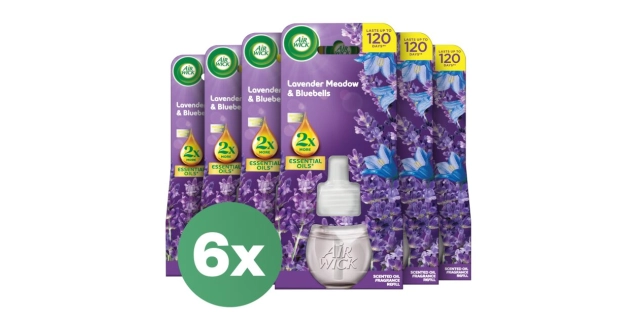 Air Wick Plug In Refill, Lavender Meadow & Blue Flowers, 19ml                                                                                                                                                                                             
