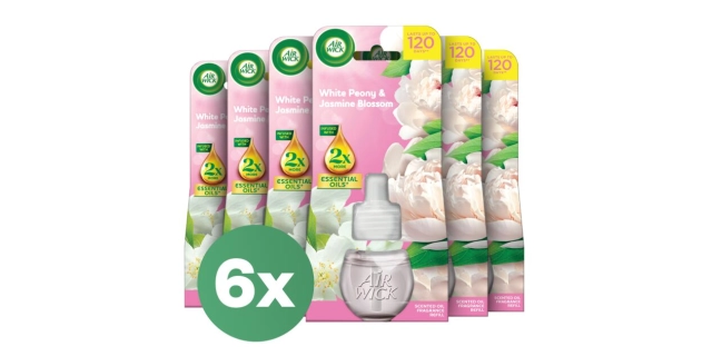 Air Wick Plug In Refill, Peony & Jasmine Blossom, 19ml                                                                                                                                                                                                    