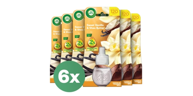 Air Wick Plug In Refill, Vanilla & Shea Butter, 19ml                                                                                                                                                                                                      