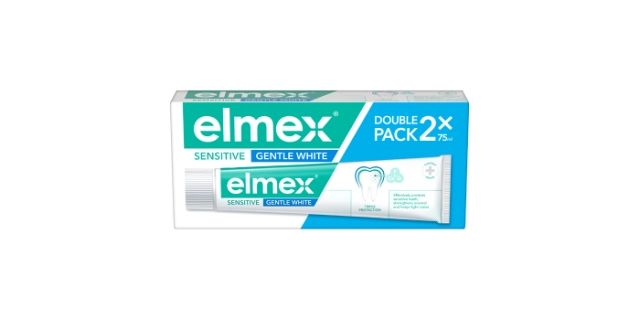 Zubní pasta elmex Sensitive Gentle White Duopack 2x75ml                                                                                                                                                                                                   