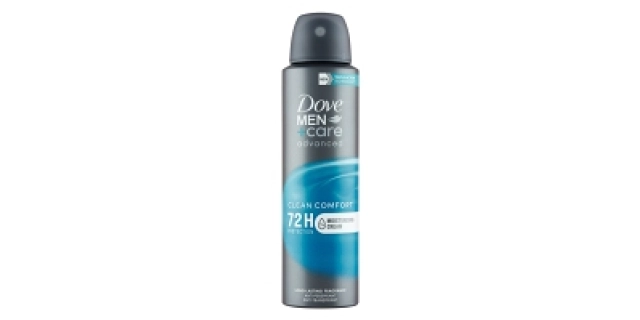 Dove Men Advanced Antiperspirant Spray Clean Comfort 150ml                                                                                                                                                                                                