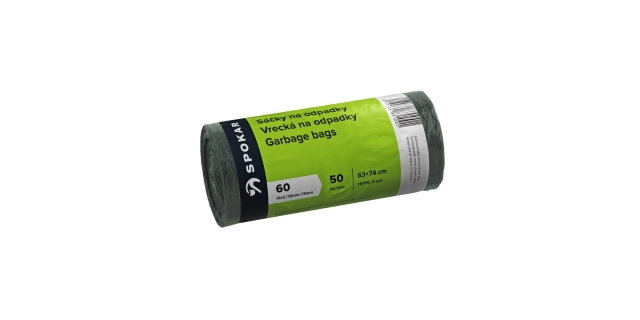 Sáčky na odpadky 60L - 50 ks,HDPE                                                                                                                                                                                                                         